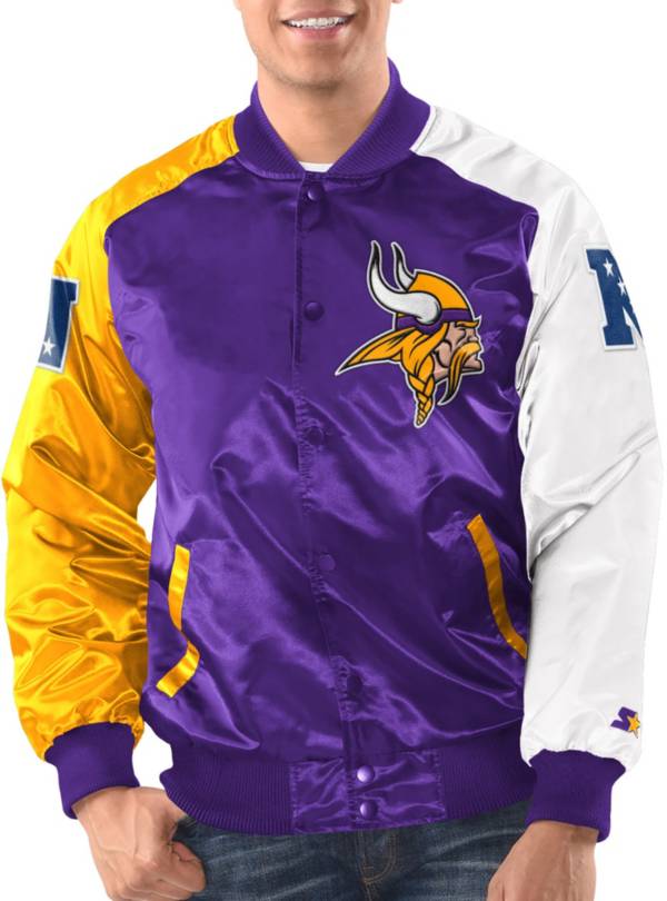 Starter Men's Minnesota Vikings Tri-Color Jacket