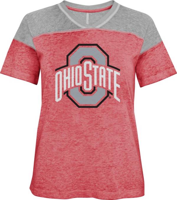 Gen2 Girls' Ohio State Buckeyes Scarlet Team Captain T-Shirt