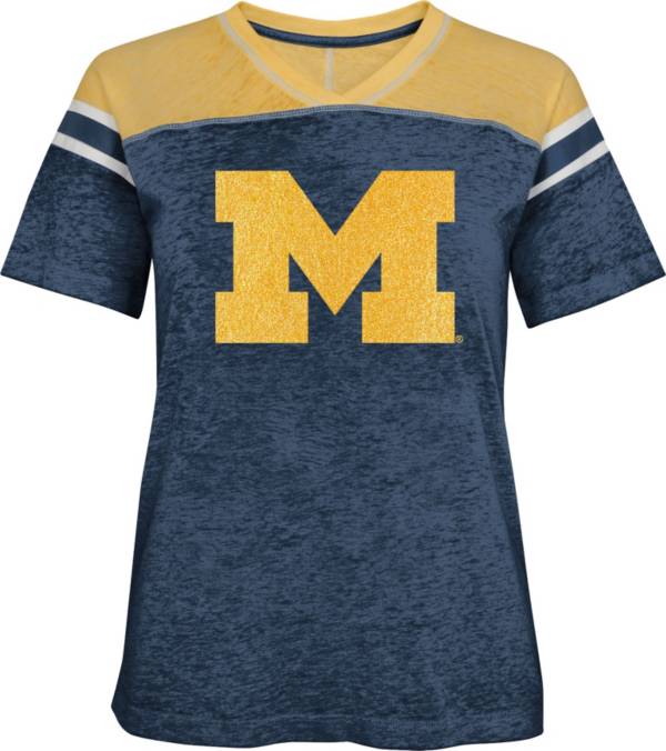 Gen2 Girls' Michigan Wolverines Blue Team Captain T-Shirt