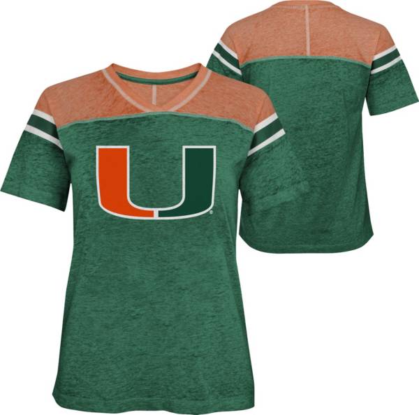 Gen2 Girls' Miami Hurricanes Green Team Captain T-Shirt