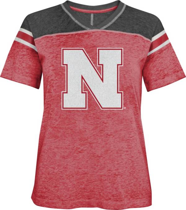 Gen2 Girls' Nebraska Cornhuskers Scarlet Team Captain T-Shirt