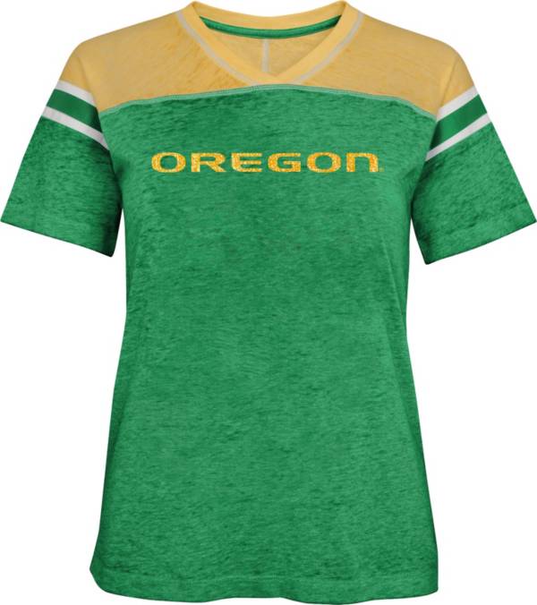 Gen2 Girls' Oregon Ducks Green Team Captain T-Shirt