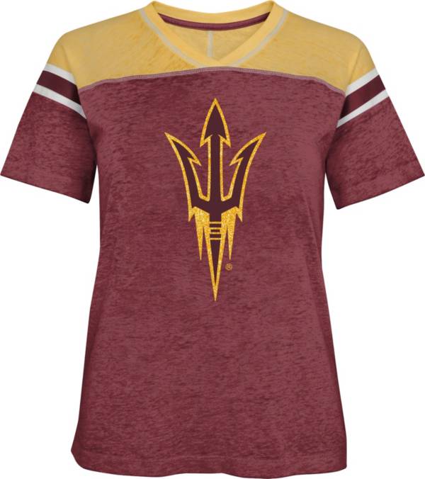 Gen2 Girls' Arizona State Sun Devils Maroon Team Captain T-Shirt