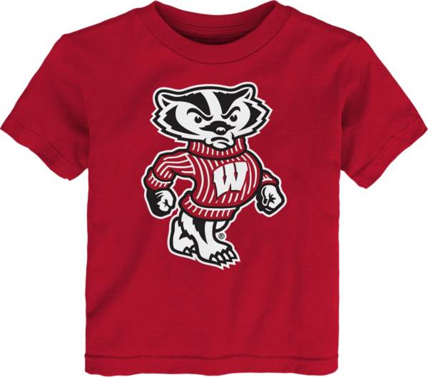 Gen2 Toddler Wisconsin Badgers Red Standing Mascot T-Shirt