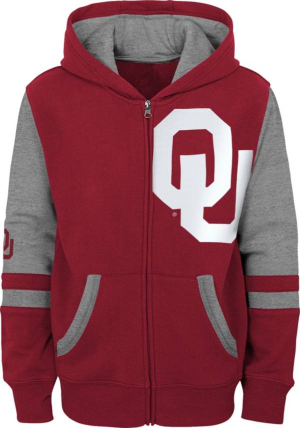 Gen2 Youth Oklahoma Sooners Crimson Full-Zip Hoodie