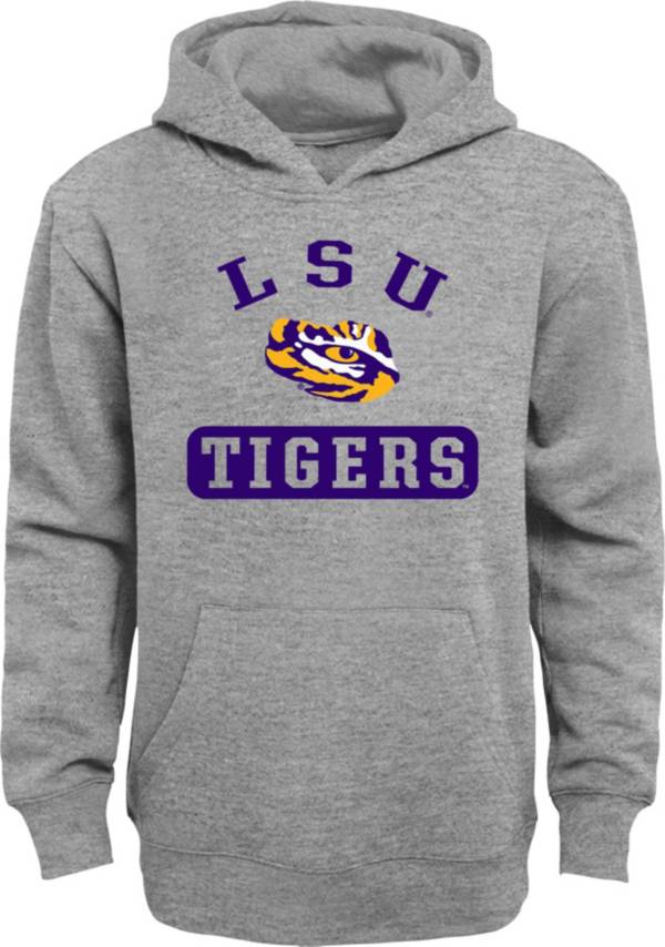 Gen2 Youth LSU Tigers Grey Pullover Hoodie