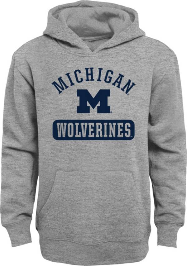 Gen2 Youth Michigan Wolverines Grey Pullover Hoodie