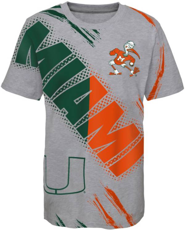 Gen2 Youth Miami Hurricanes Gray Overload T-Shirt