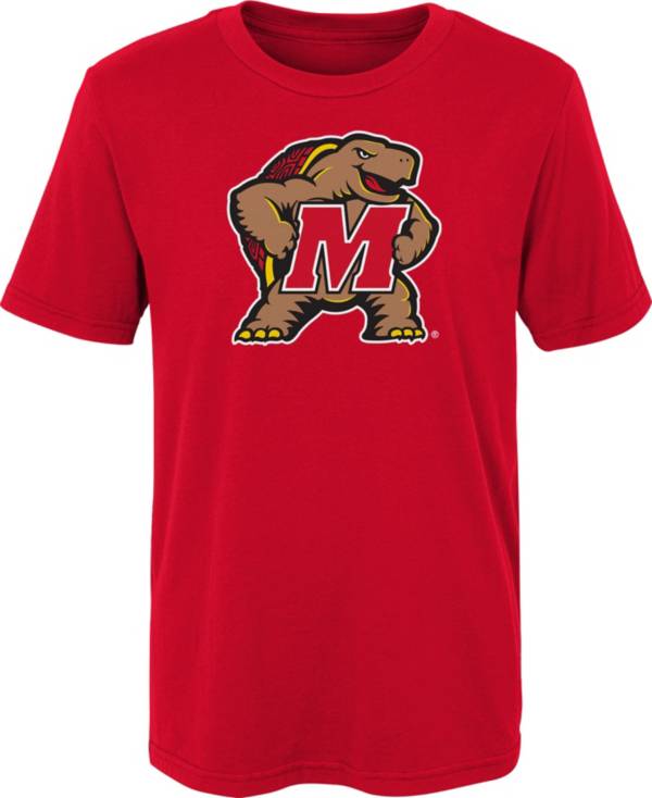 Gen2 Youth Maryland Terrapins Red Standing Mascot T-Shirt