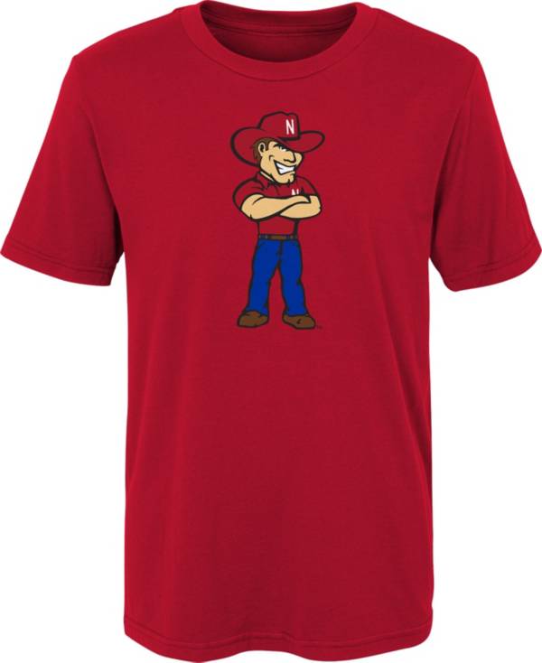 Gen2 Youth Nebraska Cornhuskers Scarlet Standing Mascot T-Shirt product image