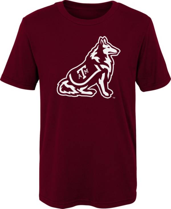 Gen2 Youth Texas A&M Aggies Maroon Standing Mascot T-Shirt