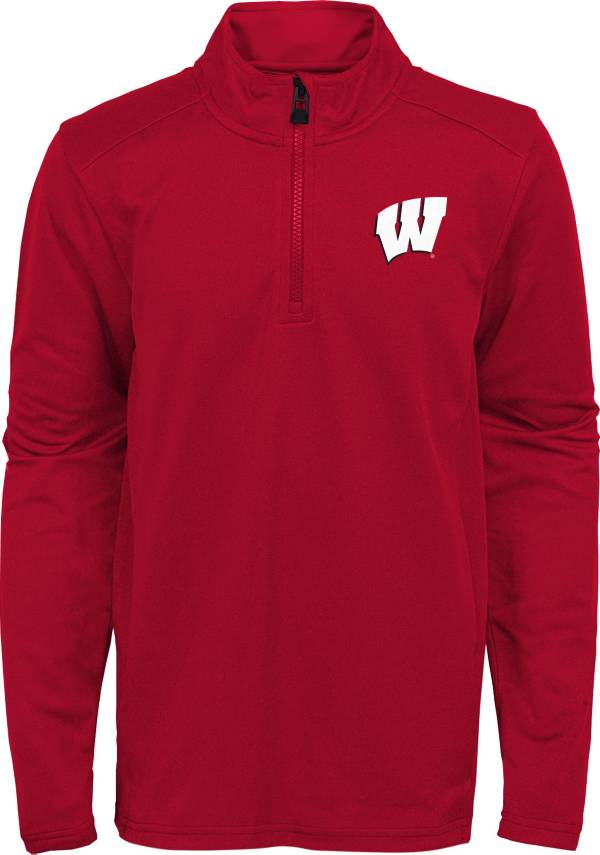 Gen2 Youth Wisconsin Badgers Red Quarter-Zip Shirt