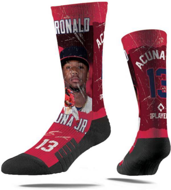 Strideline Atlanta Braves Ronald Acuña Jr. #23 Montage Crew Socks