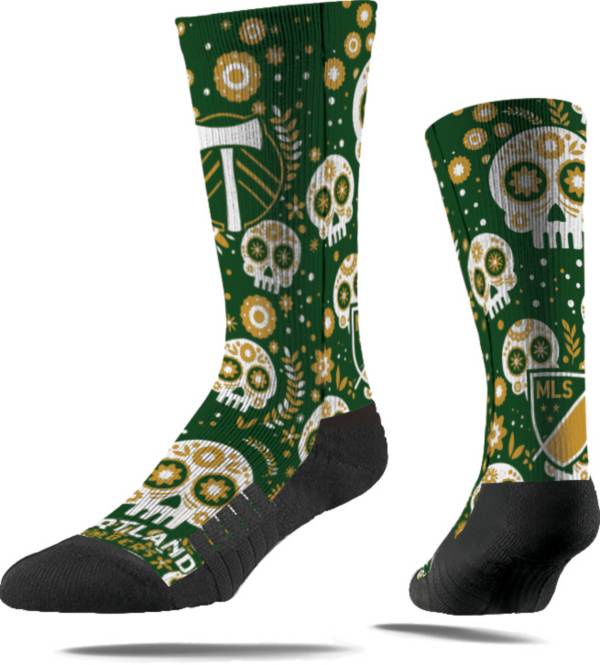 Strideline Portland Timbers Sugar Skull Socks