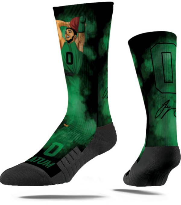 Strideline Boston Celtics Jayson Tatum #0 Fog Crew Socks