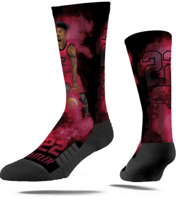 Strideline Miami Heat Jimmy Butler #13 Fog Crew Socks