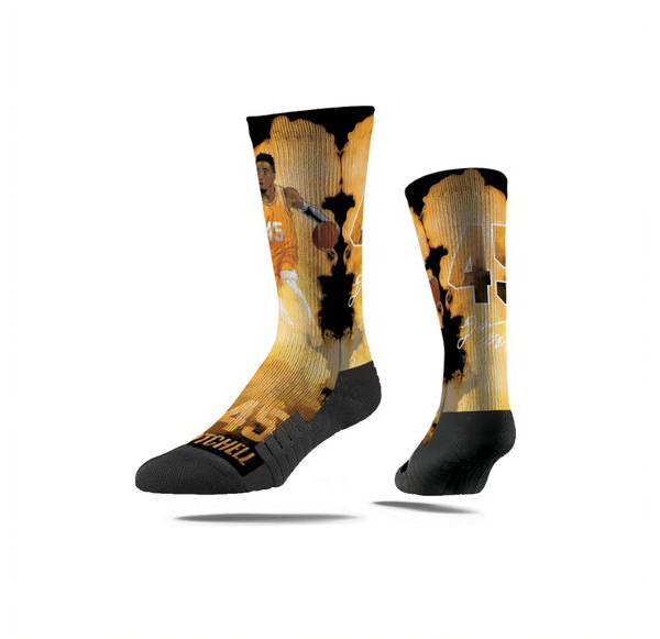 Strideline Utah Jazz Donovan Mitchell #45 Fog Crew Socks product image