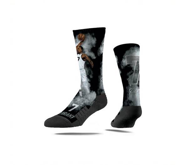 Strideline Brooklyn Nets Kevin Durant #7 Fog Crew Socks