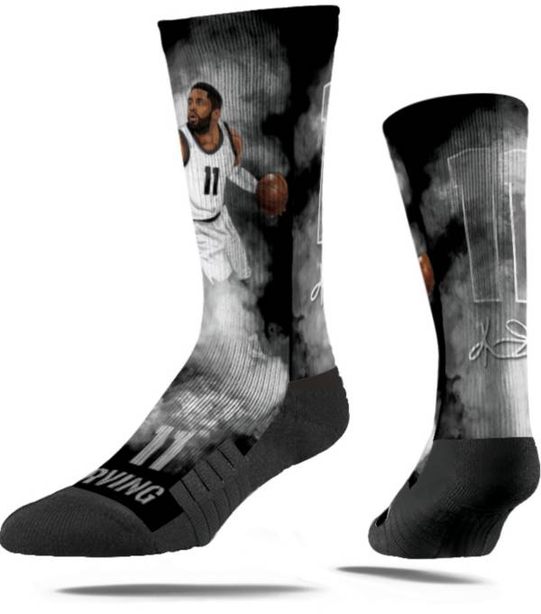 Strideline Brooklyn Nets Kyrie Irving #11 Fog Crew Socks