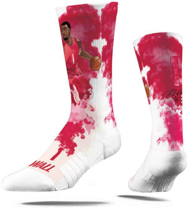 Strideline Houston Rockets John Wall #1 Fog Crew Socks