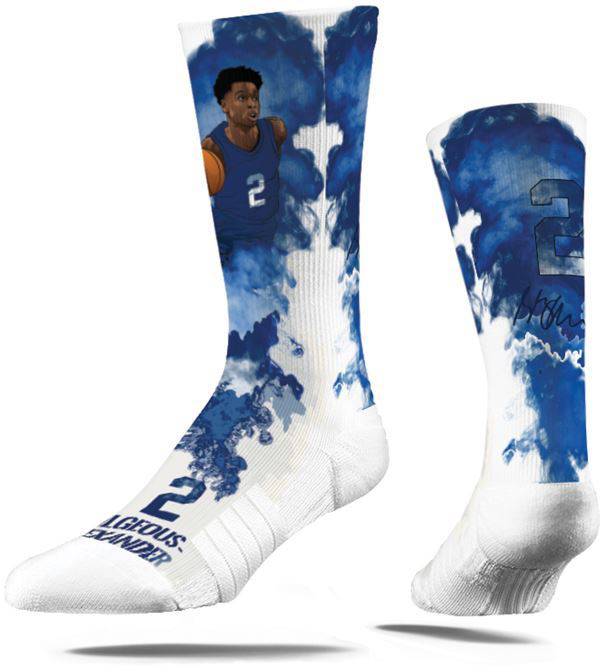 Strideline Oklahoma City Thunder Shai Gilgeous-Alexander #2 Fog Crew Socks