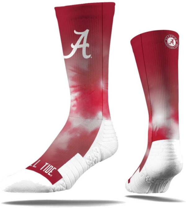 Strideline Alabama Crimson Tide Tie Dye Crew Socks