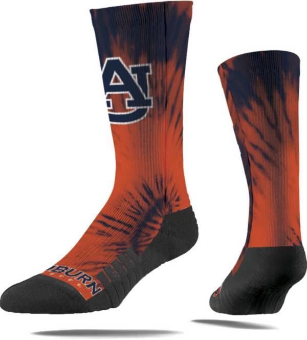 Strideline Auburn Tigers Tie Dye Crew Socks