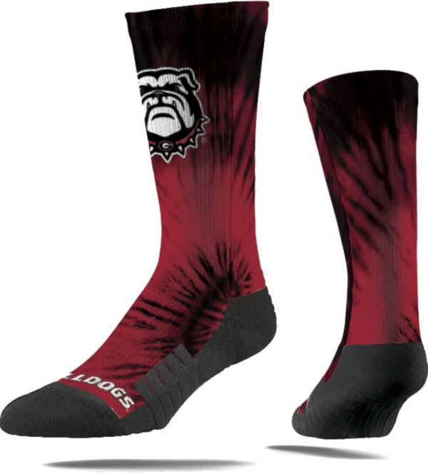 Strideline Georgia Bulldogs Tie Dye Crew Socks