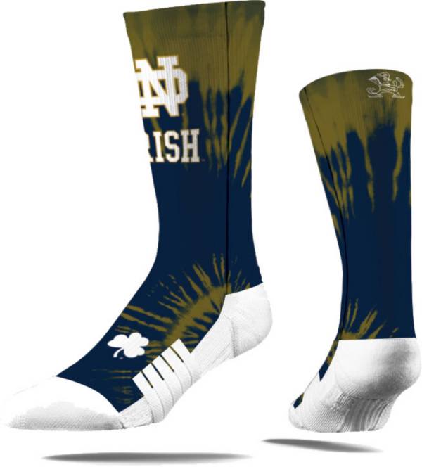 Strideline Notre Dame Fighting Irish Tie Dye Crew Socks