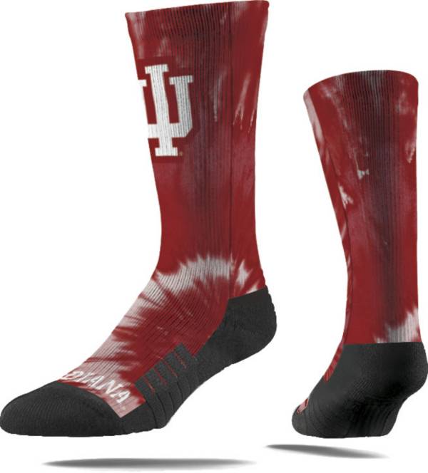 Strideline Indiana Hoosiers Tie Dye Crew Socks product image