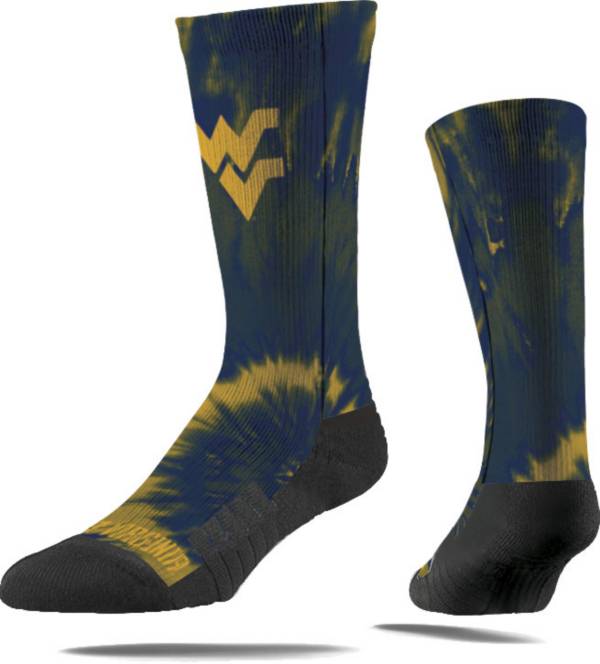 Strideline West Virginia Mountaineers Tie Dye Crew Socks product image