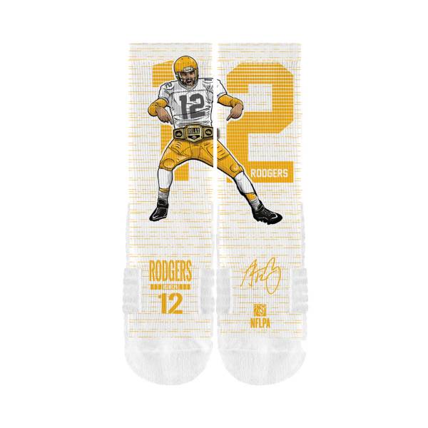 Strideline Green Bay Packers Aaron Rodgers Action Socks