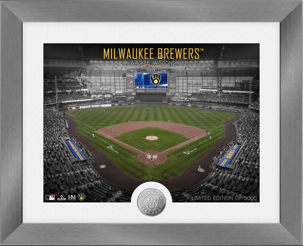 Highland Mint Milwaukee Brewers Art Deco Silver Coin Photo Mint