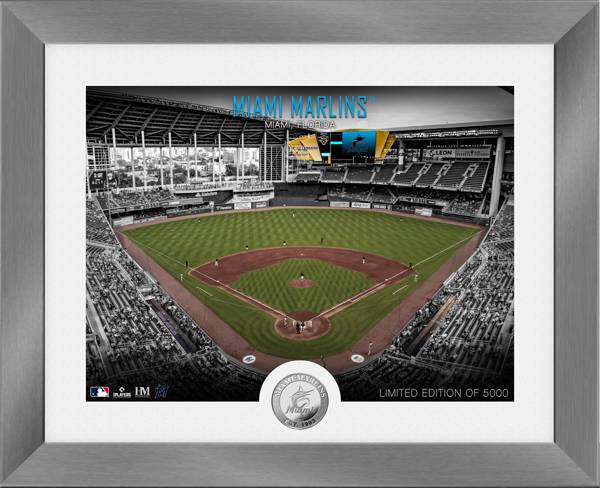 Highland Mint Miami Marlins Art Deco Silver Coin Photo Mint