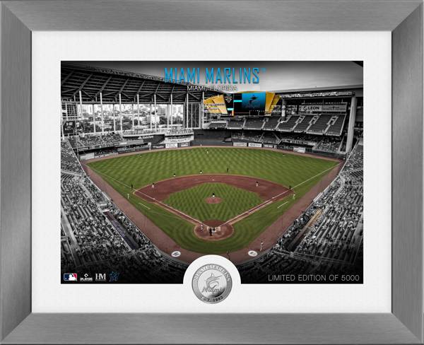 Highland Mint Miami Marlins Art Deco Silver Coin Photo Mint