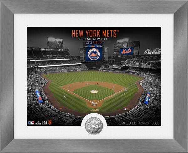Highland Mint New York Mets Art Deco Silver Coin Photo Mint