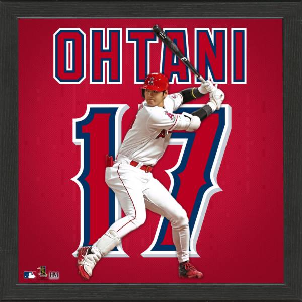 Highland Mint Los Angeles Angels Shohei Ohtani Impact Jersey Framed Photo