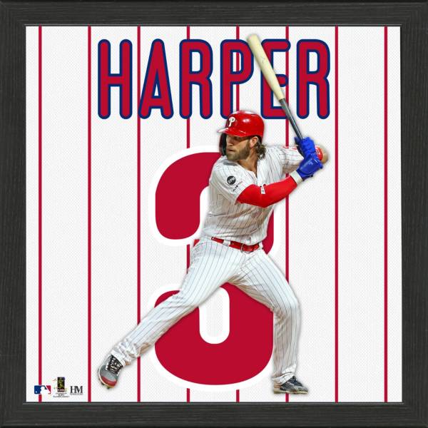 Highland Mint Philadelphia Phillies Bryce Harper Impact Jersey Framed Photo