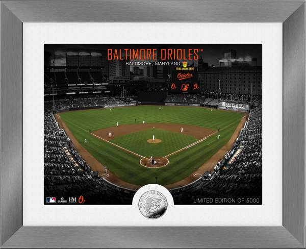 Highland Mint Baltimore Orioles Art Deco Silver Coin Photo Mint