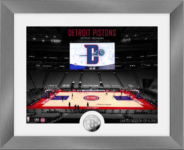 Highland Mint Detroit Pistons Art Deco Coin Photo Mint