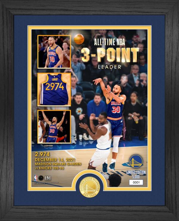Highland Mint Steph Curry All-Time NBA 3-Point Leader Commemorative Bronze Coin