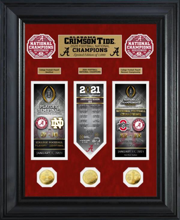 Highland Mint 2020 National Champions Alabama Crimson Tide Deluxe Gold Coin ‘Road to the Championship' Photo Mint product image