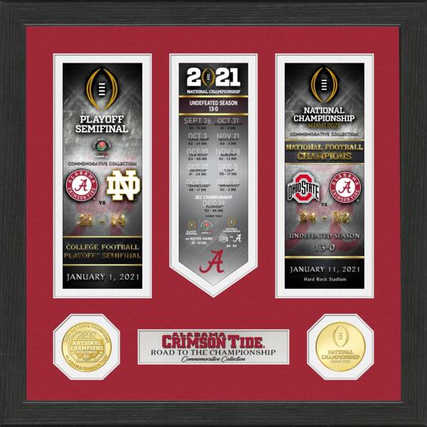 Highland Mint 2020 National Champions Alabama Crimson Tide 'Road to the Championship' Photo Mint