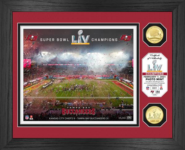 Highland Mint Super Bowl LV Champions Tampa Bay Buccaneers Bronze Coin Photo Mint