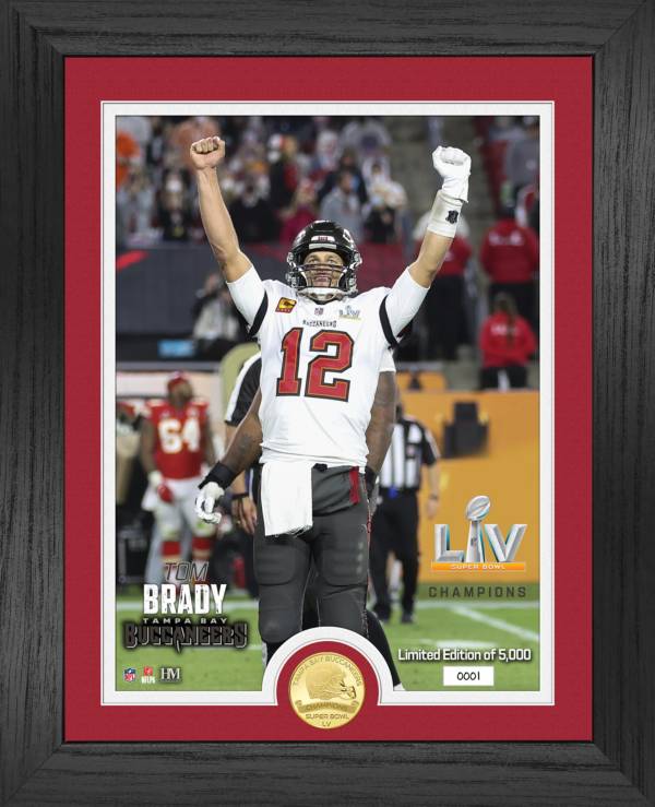 Highland Mint Super Bowl LV Champions Tampa Bay Buccaneers Tom Brady Bronze Coin Photo Mint