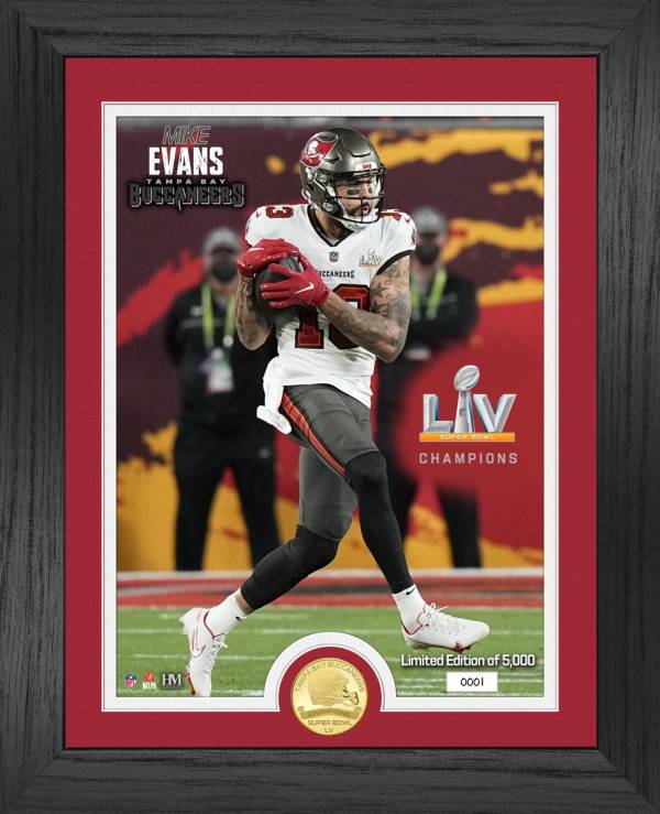 Highland Mint Super Bowl LV Champions Tampa Bay Buccaneers Mike Evans Bronze Coin Photo Mint