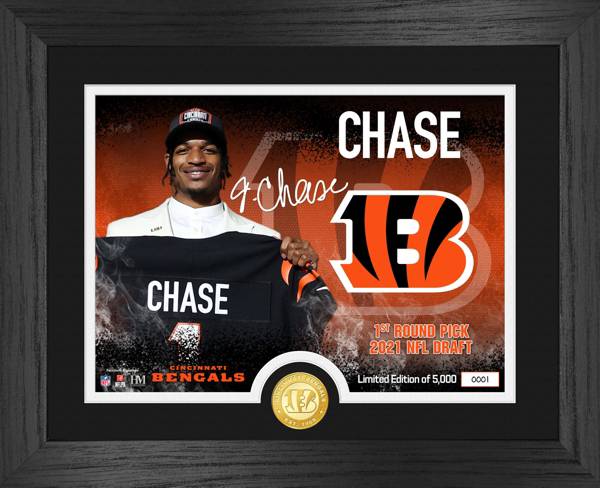 Highland Mint Cincinnati Bengals Ja'Marr Chase Bronze Coin Photo