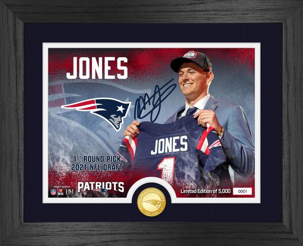 Highland Mint New England Patriots Mac Jones Bronze Coin Photo