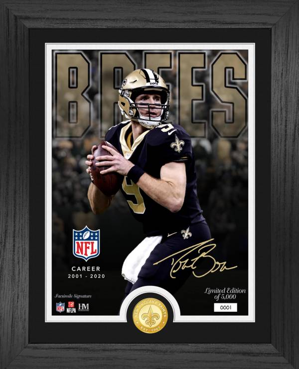 Highland Mint New Orleans Saints Drew Brees NFL Career Bronze Coin Photo Mint