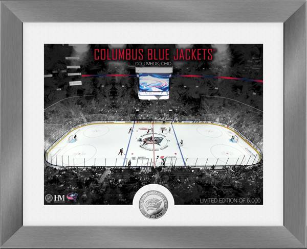 Highland Mint Columbus Blue Jackets Art Deco Silver Coin Photo Mint
